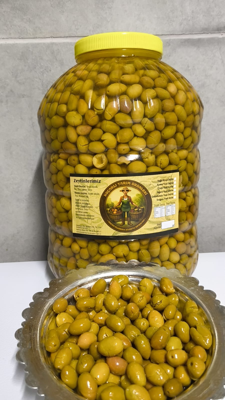 Gülümbe Kırma Yeşil Zeytin (Küçük Boy) 10 Kg. Pet