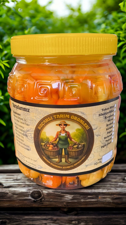 Biberiye Biber Turşusu (Kırmızı-Yeni Sezon)