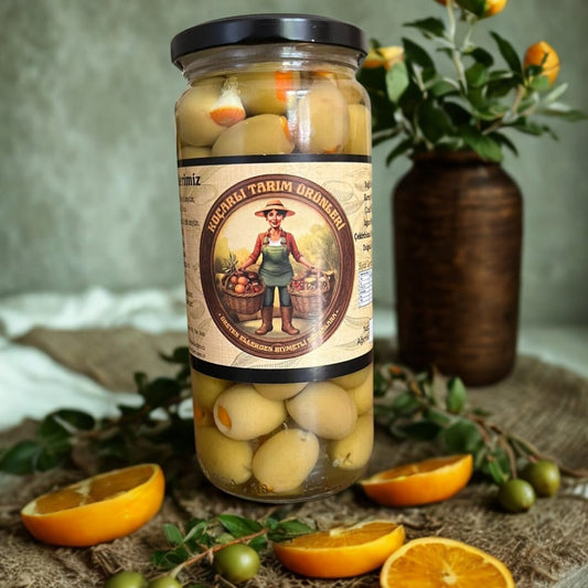 Portakal Kabuğu Dolgulu Yeşil Zeytin 250 g