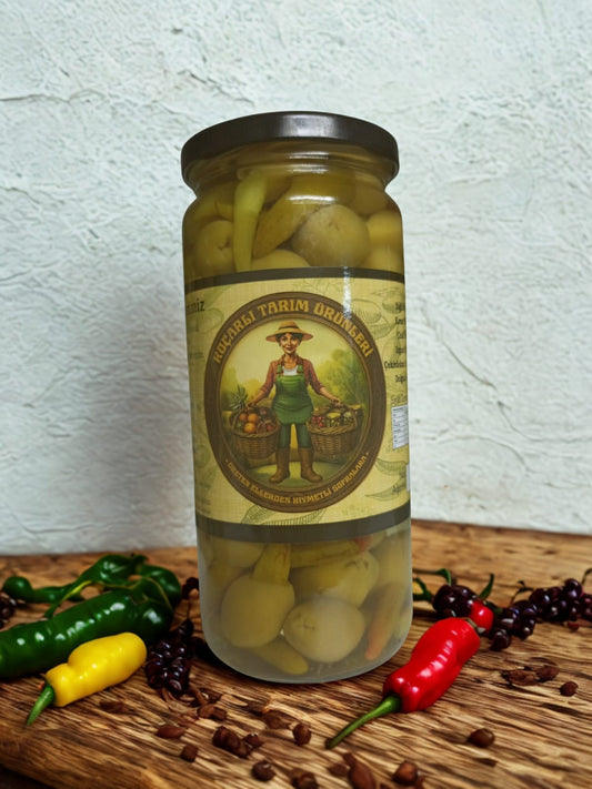 Acı (Yakan) Biber Dolgulu Yeşil Zeytin