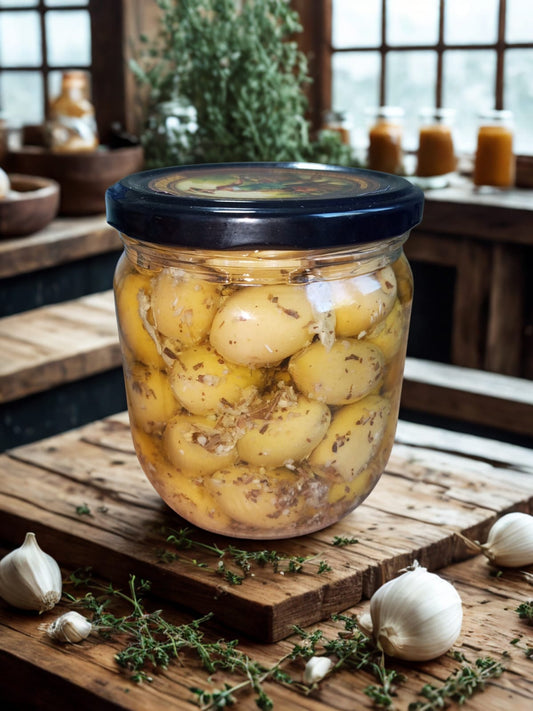 Fesleğenli Yeşil Zeytin Marinesi