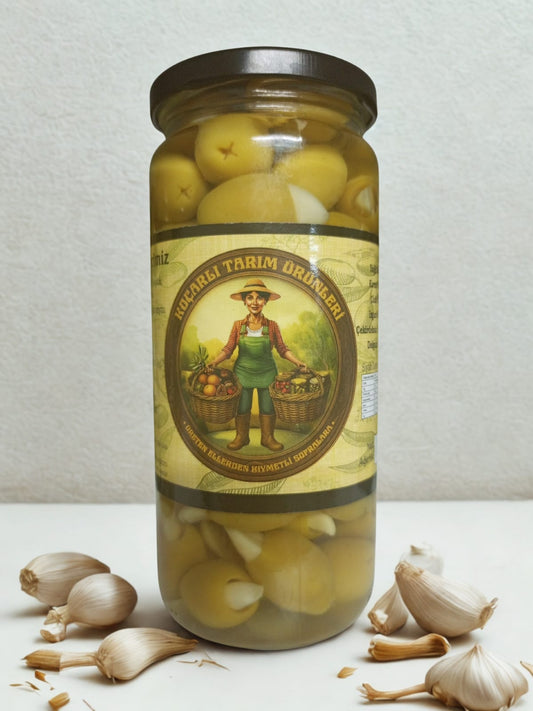 Sarımsak Dolgulu Yeşil Zeytin